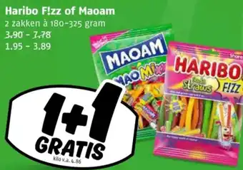 Poiesz Haribo F!zz of Maoam aanbieding