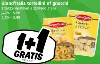 Poiesz Grand'Italia tortellini of gnocchi aanbieding