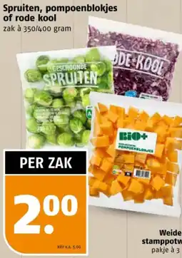 Poiesz Spruiten, pompoenblokjes of rode kool aanbieding