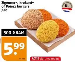 Poiesz Zigeuner, krokant of Poiesz burgers aanbieding