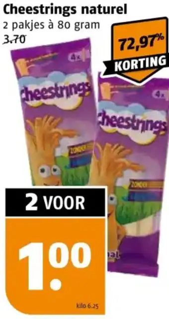 Poiesz Cheestrings naturel aanbieding