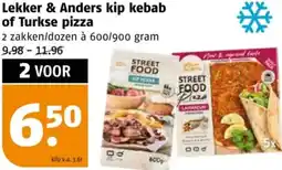 Poiesz Lekker & Anders kip kebab of Turkse pizza aanbieding