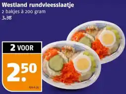 Poiesz Westland rundvleesslaatje aanbieding
