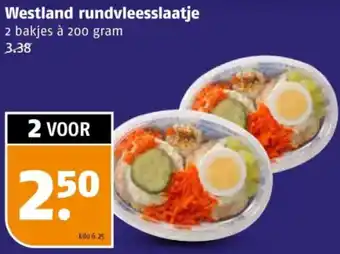 Poiesz Westland rundvleesslaatje aanbieding