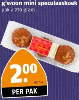 Poiesz G'woon mini speculaaskoek aanbieding