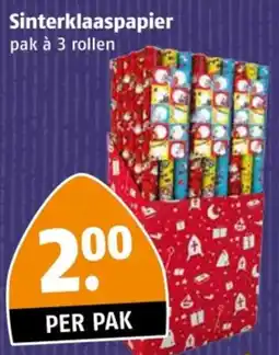 Poiesz Sinterklaaspapier aanbieding