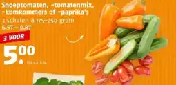 Poiesz Snoeptomaten, tomatenmix, komkommers of paprika's aanbieding