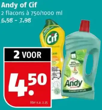 Poiesz Andy of Cif aanbieding