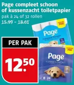 Poiesz Page compleet schoon of kussenzacht toiletpapier aanbieding