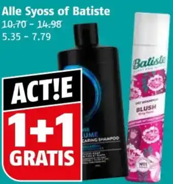 Poiesz Alle Syoss of Batiste aanbieding