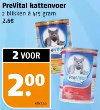 Poiesz PreVital kattenvoer aanbieding