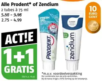 Poiesz Alle Prodent of Zendium aanbieding