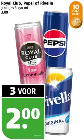 Poiesz Royal Club, Pepsi of Rivella aanbieding