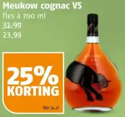 Poiesz Meukow cognac VS aanbieding