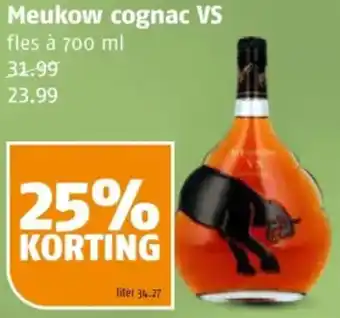 Poiesz Meukow cognac VS aanbieding