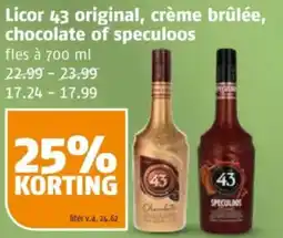 Poiesz Licor 43 original, crème brûlée, chocolate of speculoos aanbieding