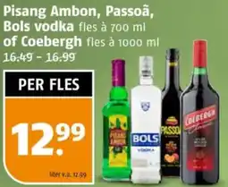 Poiesz Pisang Ambon, Passoã, Bols vodka of Coebergh aanbieding
