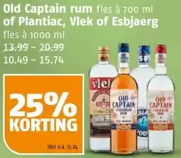 Poiesz Old Captain rum of Plantiac, Vlek of Esbjaerg aanbieding