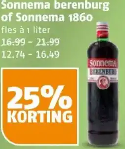 Poiesz Sonnema berenburg of Sonnema 1860 aanbieding