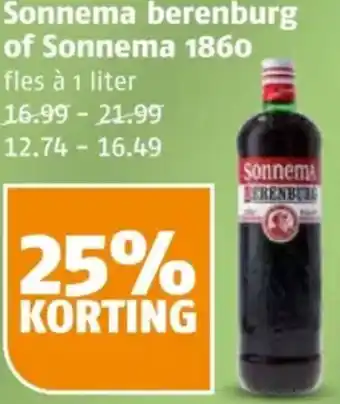 Poiesz Sonnema berenburg of Sonnema 1860 aanbieding
