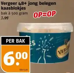 Poiesz Vergeer 48+ jong belegen kaasblokjes aanbieding