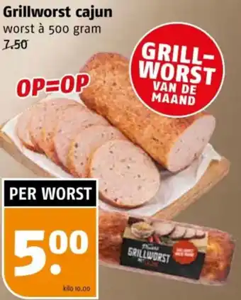 Poiesz Grillworst cajun aanbieding