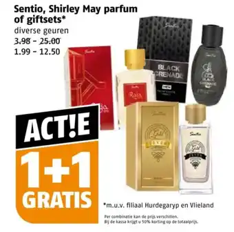 Poiesz Sentio, Shirley May parfum of giftsets aanbieding