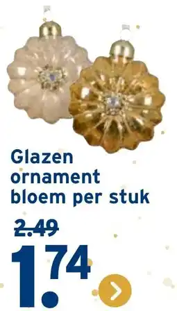 GAMMA Glazen ornament bloem aanbieding