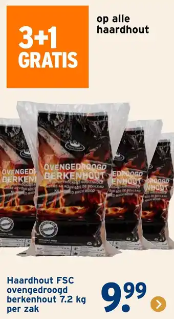 GAMMA Haardhout FSC ovengedroogd berkenhout aanbieding