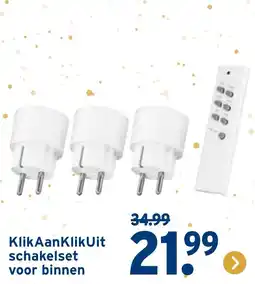 GAMMA KlikAanKlikUit schakelset voor binnen aanbieding
