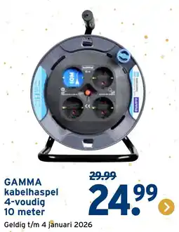 GAMMA GAMMA kabelhaspel aanbieding