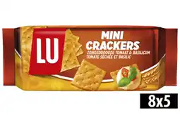 Hoogvliet Lu Mini crackers tomaat & basilicum aanbieding