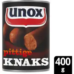 Jumbo Unox Worst Knaks Pittig 400 g aanbieding