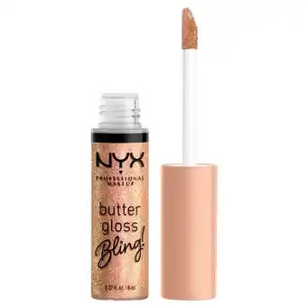 Kruidvat NYX Professional Makeup Butter Gloss Bling! 01 Bring The Bling Lipgloss aanbieding