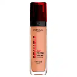 Kruidvat L'Oréal Paris Infaillible 300 Amber SPF25 32H Fresh Wear Foundation aanbieding