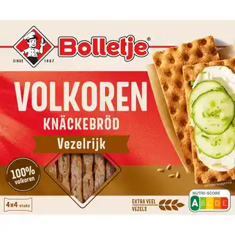 Jumbo Bolletje Volkoren Knäckebröd Vezelrijk 4 x 4 Stuks 265 g aanbieding