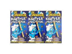 Hoogvliet Smurfen Knetter chocolade wit aanbieding