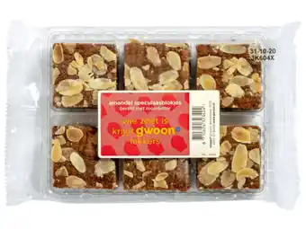 Hoogvliet G'woon Roomboter amandelspeculaas aanbieding