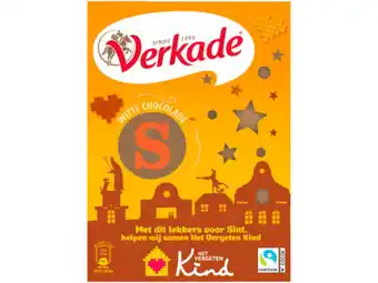 Hoogvliet Verkade Chocoladeletter wit aanbieding