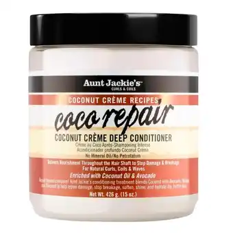 Kruidvat Aunt Jackie's Curls & Coils Coco Repair Coconut Crème Deep Conditioner aanbieding