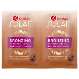 Kruidvat Kruidvat Solait Self Tan Bronzing Tissues aanbieding
