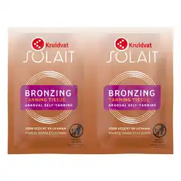 Kruidvat Kruidvat Solait Self Tan Bronzing Tissues aanbieding