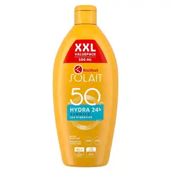 Kruidvat Kruidvat Solait SPF50 Hydra 24H XXL Sun Milk aanbieding