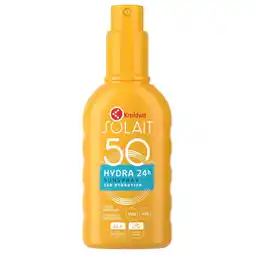 Kruidvat Kruidvat Solait SPF50 Hydra 24H Sunspray aanbieding