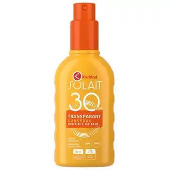 Kruidvat Kruidvat Solait Transparant SPF30 Sunspray aanbieding