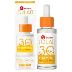 Kruidvat Kruidvat Solait Vitamin C SPF30 Face Sun Serum aanbieding