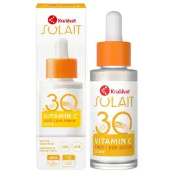 Kruidvat Kruidvat Solait Vitamin C SPF30 Face Sun Serum aanbieding