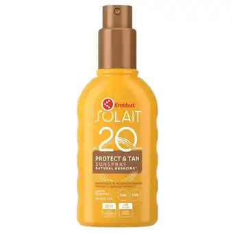 Kruidvat Kruidvat Solait Protect & Tan SPF20 Sunspray aanbieding