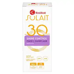 Kruidvat Kruidvat Solait SPF30 Face Sunfluid aanbieding