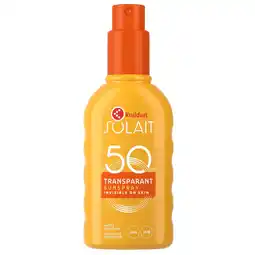 Kruidvat Kruidvat Solait SPF50 Transparant Sunspray aanbieding